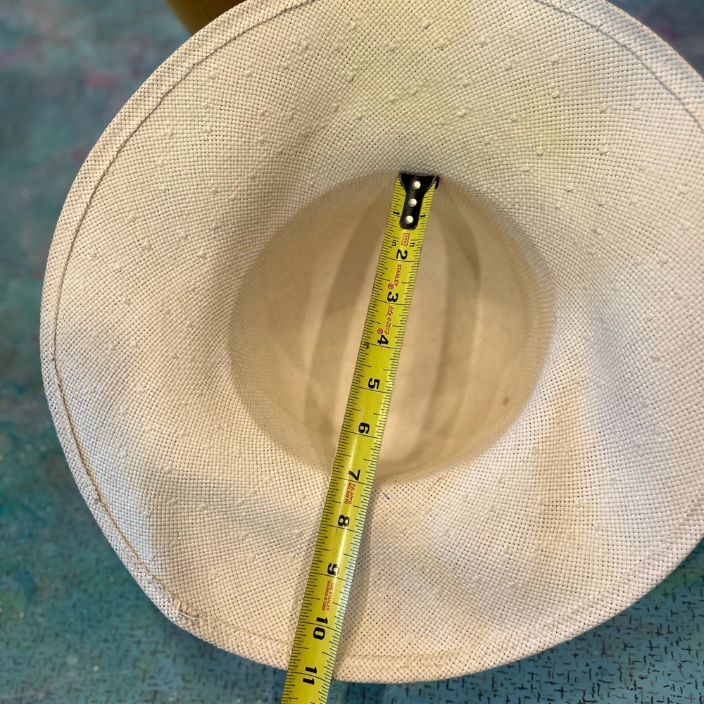Vintage Straw Wide Rimmed Hat - Picture 10 of 11
